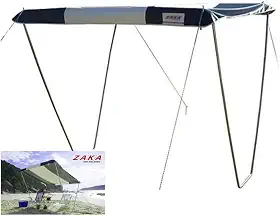 Zaka - Gazebo Tenda Alumínio Para Camping Acampamento Praia Riviera 2,3 x 2,3m