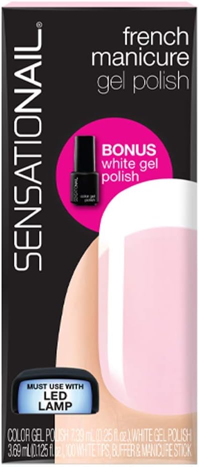 Nailene Gel Polish, French Manicure, Clear 71632 1 kit