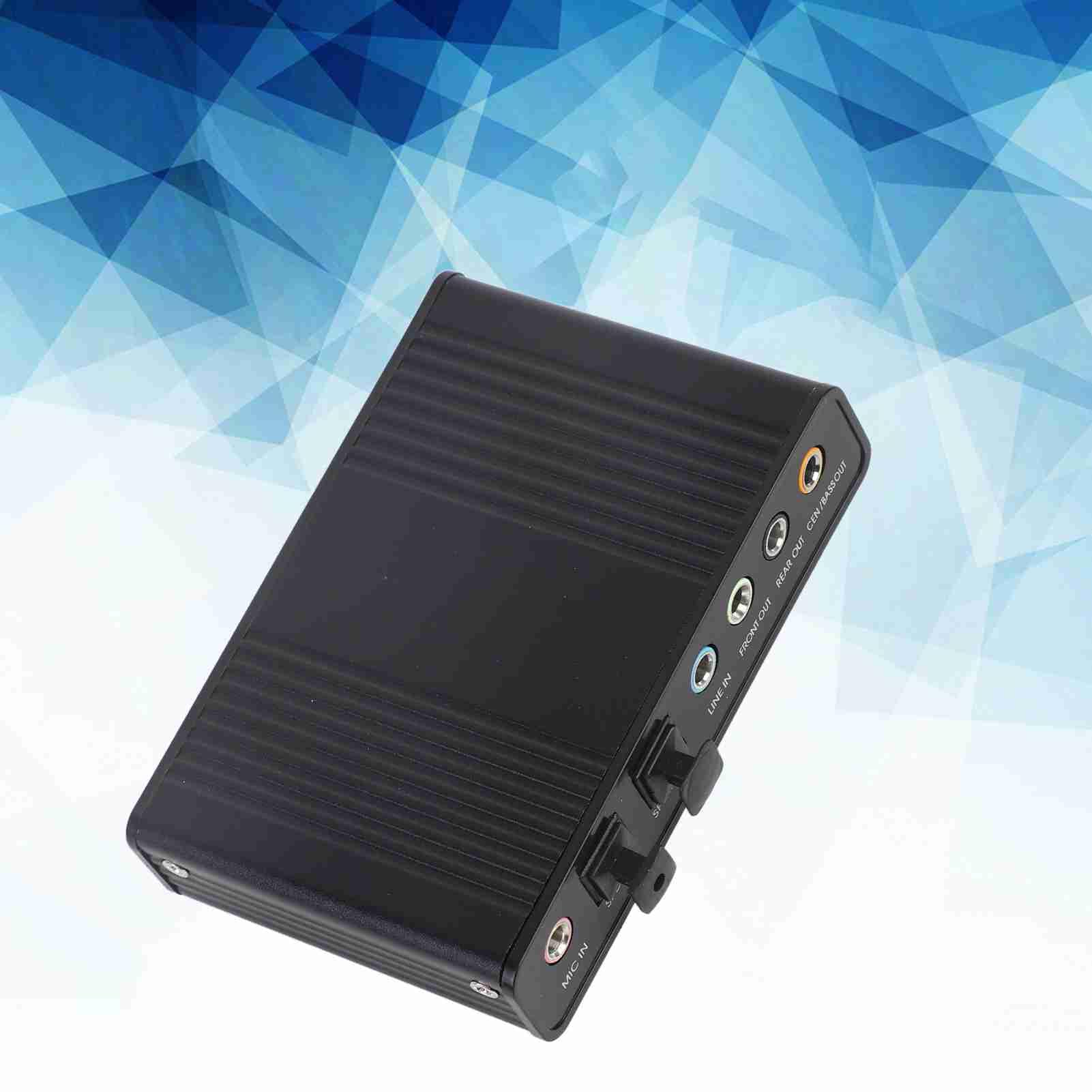 Bewinner Scheda audio esterna USB 5.1, scheda audio surround USB a 6 canali, adattatore audio ottico digitale SPDIF per computer portatile