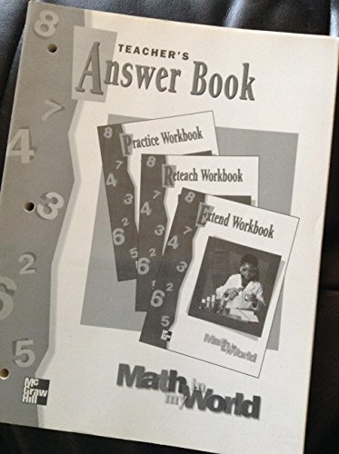 Teacher's Answer Book, Math in My World 0021108315 Book Cover