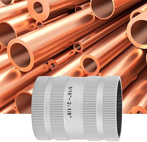 Tube Reamer and Deburring Tool for Stainless Steel Pipes, 5/16" (8mm) to 2-1/8" (54mm) Diameter Range, Professional Burr Removal and Chamfering Tool