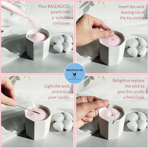 Mechas de algodón blanco 2 pulg x100 para velas miniatura 5
