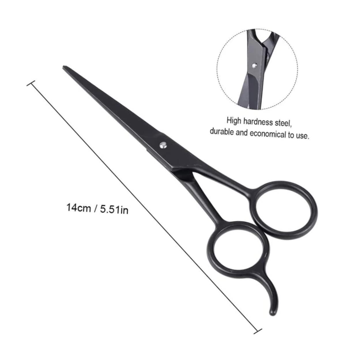 Beatifufu Essential Beard Care Tools Mens Eyebrow Trimmer Beard Scissors Hairdressing Scissors Set