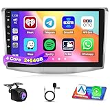 Inefala 2+64G Radio for VW Passat B6 B7 CC 2010-2015 CarPlay Stereo Android 15 10.1' Touchscreen Android Auto Backup Camera GPS DSP 26UI