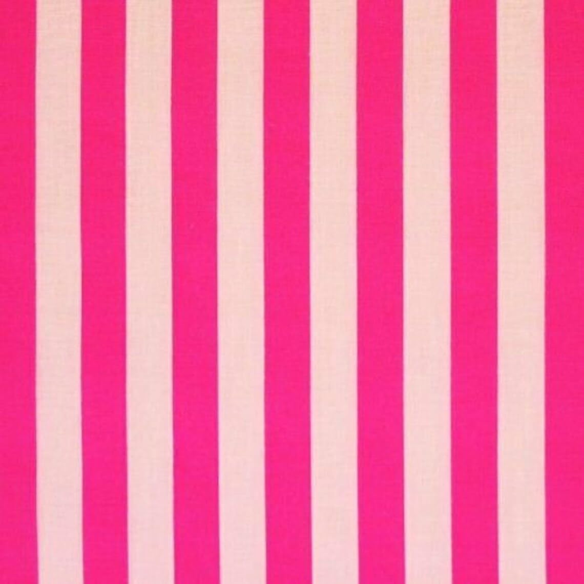 Simply Sew Crafty Cerise Pink & White 11Mm Stripe Polycotton Fabric (Per Metre) - Simply Sew Crafty™ (Cerise Pink & White)