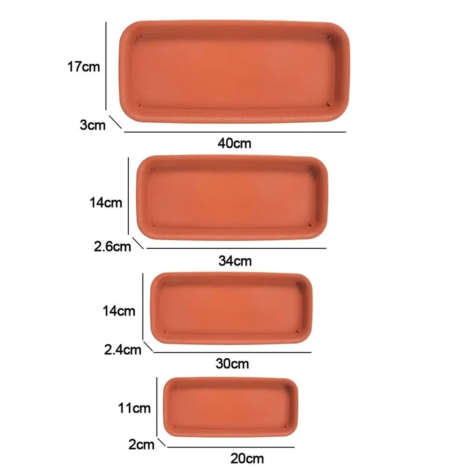 3Pcs Plant Saucer Drip Trays per Piante