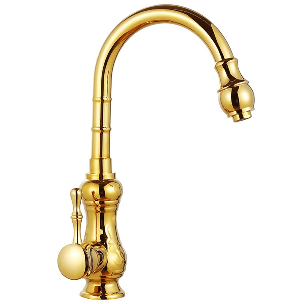 Robinet cuisine cuivre doré mitigeur antique pour maison cosy