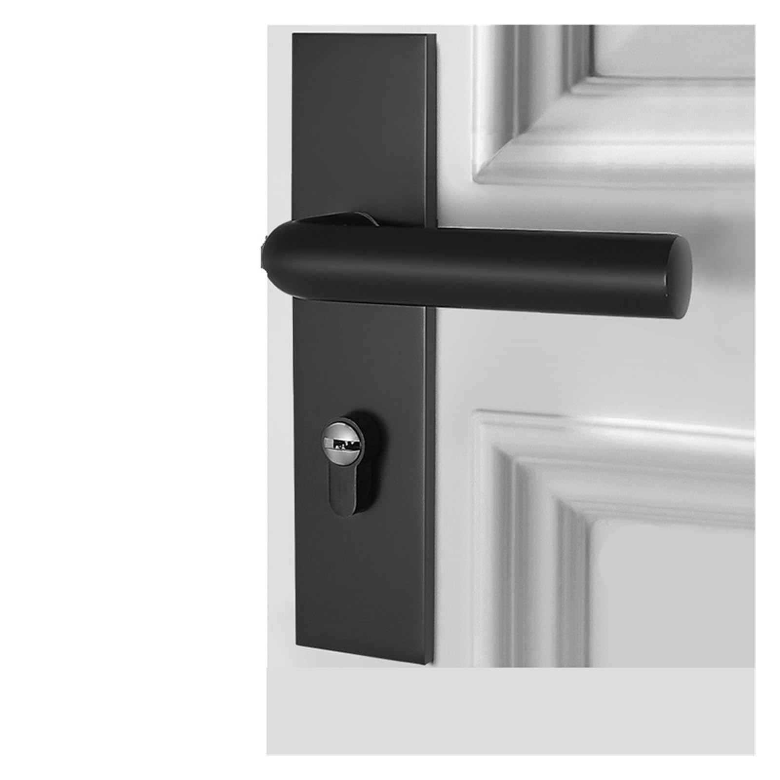 NYRXRYTCA Door Lock Indoor Home Room Door Lock Bedroom Black Silent Split Lock Lock Wooden Door Handle(Type F-Silent lock)