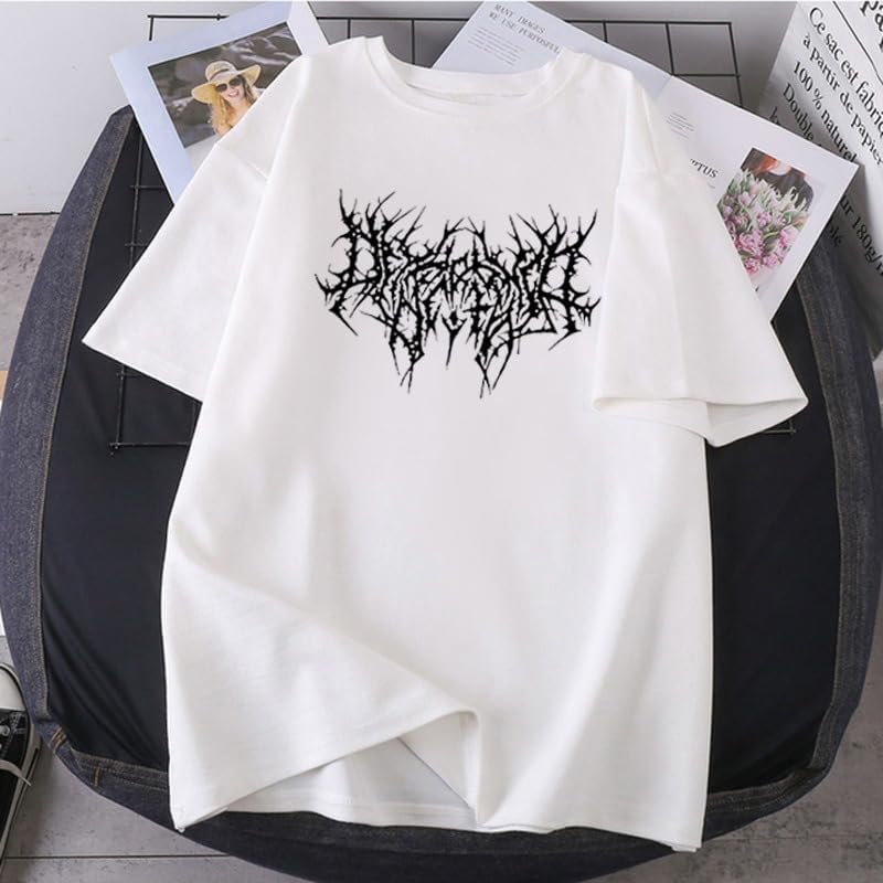 Gothic T-Shirt Unisex Oversized Graphic Tee Cotton Blend Short Sleeve Top Streetwear Casual Shirt - Image 5