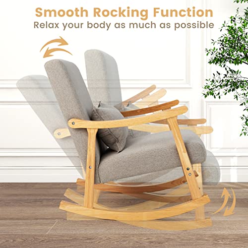 Sillón reclinable moderno gris con cojín extra miniatura 5