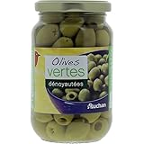 AUCHAN Olives vertes dénoyautées 160 g...