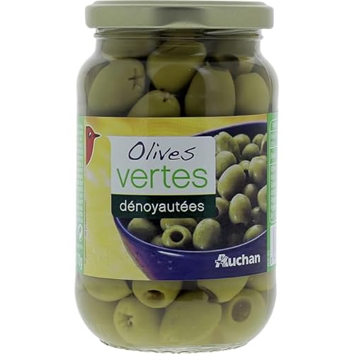 AUCHAN Olives vertes dénoyautées 160 g