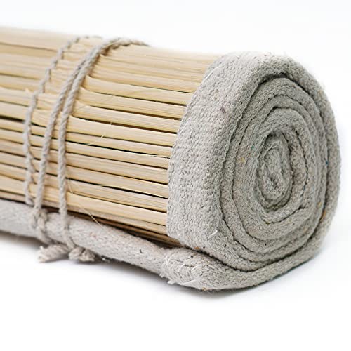 Image of GoKoo Bamboo Roll Up Blind Chick Window Curtain /Protective Screens for Balcony /Windows /Outdoors /Door /Kitchen /Home Pack of 1. (3 x 5)