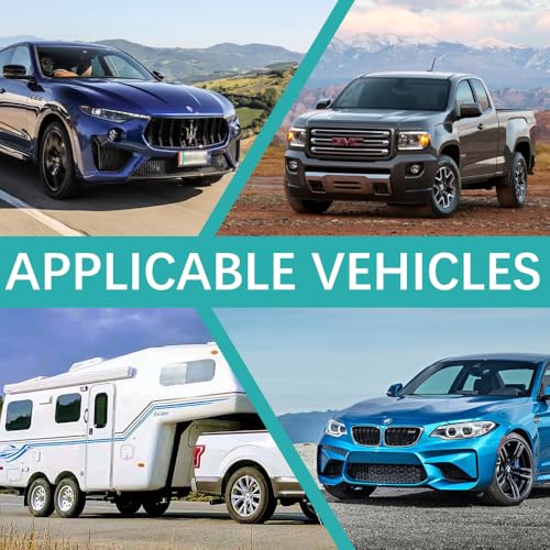 Tire Pressure Monitoring System - TPMS Tire Pressure Monitor System with Solar Charger, TPMS with 4 External sensors & 5 Alarm Modes, LCD Real-time Display, Auto Sleep Mode, Easy to Install(Orange) - Image 6