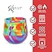 Silipint 14oz Stemless Silicone Wine Glass - BPA-Free, Shatterproof, Non-Toxic, Dishwasher Safe, Unbreakable Wine Glass - Perfect for Outdoor Picnics, Camping, Home Use (Hippy Hop, Pack of 2)