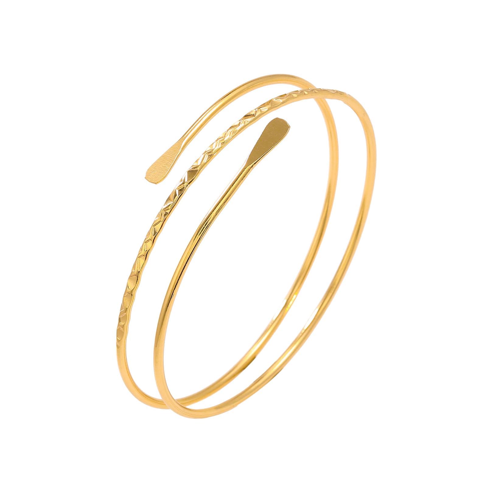 strrng Gold Arm Cuff,Adjustable Minimalist Style Upper Arm Cuff,Personality and Fashion Gold Arms Cuffs Upper Arms,Boho ArmCuffs Bracelet for Girls Women Uesd at Parties,Music Festivals