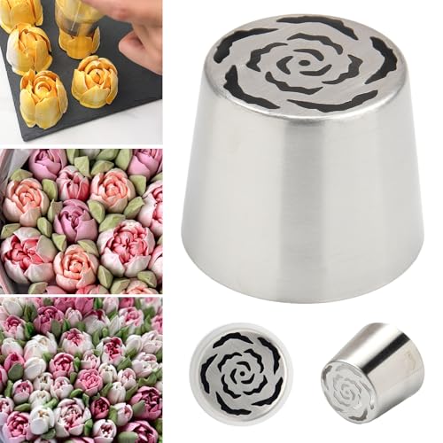 Extra Large Russian Piping Tips for Marshmallows Stainless Steel Flower