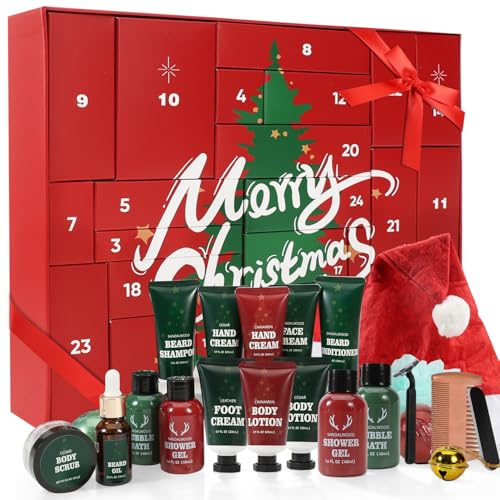 Christmas Advent Calendar - Beard and Body Care Gift Set for Men