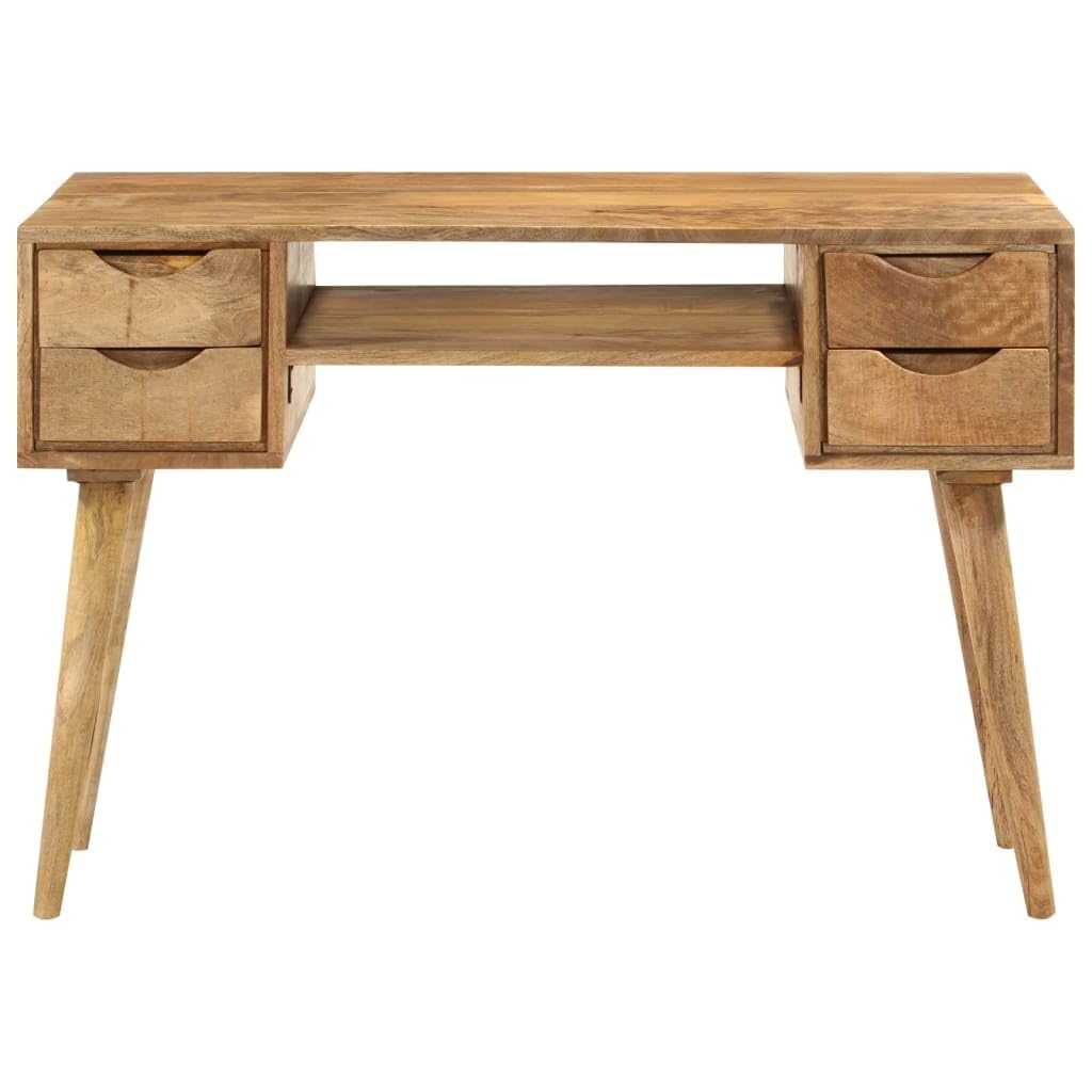 Scrivania con cassetto 110 x 47 x 76 cm in legno di mango massello