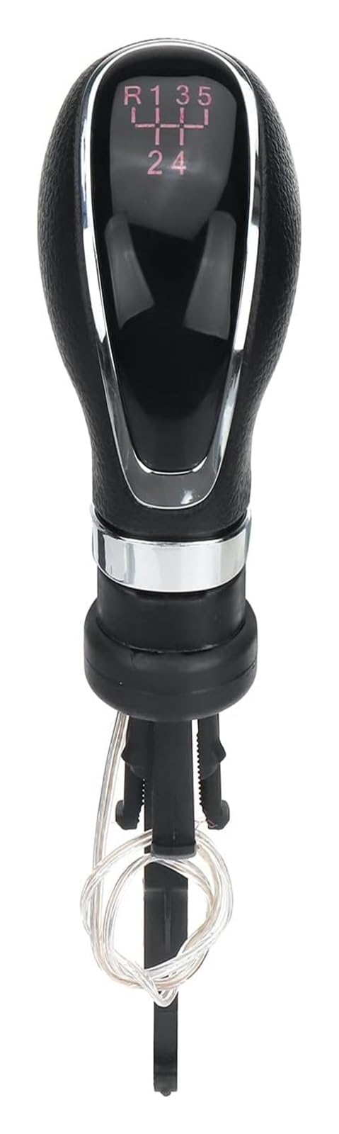FNCVTM Car Gear Knob for Vauxhall for Opel for Astra for Insignia 5 Speed Car Gear Stick Knob Manual Head Handle Lever PU Leather(2)