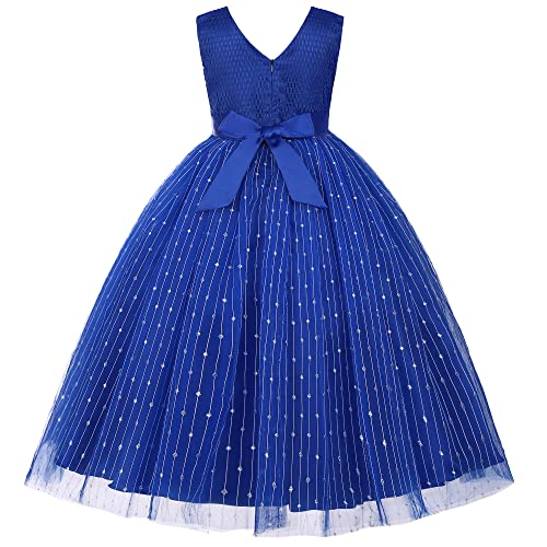 Girls Dress Party Dress For Girls Knee Length Cute Priness Dress Christmas Holiday Dress(11-12 Years,Blue Princess Long Dress) … #TOP1