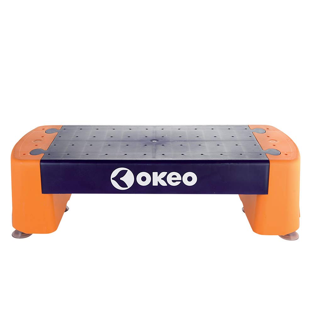 Okeo Aqua Step, Step Acquatico, Base Antisdrucciolo, 6 Ventose, Leggero e Compatto, Ideale per vasche Profonde, 66x26 cm