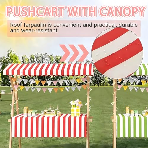 Présentoir de marché pliable avec auvent pour stand de vente mobile - 7