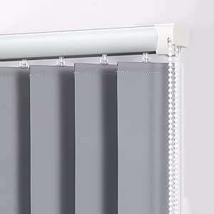 Tende Verticali A Lamelle In Tessuto 90x180 Cm - Regolabili, Per Finestre E Porte, Oscuranti, Cotone E Lino