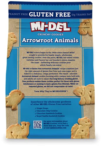 Mi-Del Arrowroot Gluten Free Animal Crackers - Non GMO Certified, 0g Trans Fat Cookies - Bulk Animal Crackers 8 Ounce (Pack of 8) - image 3