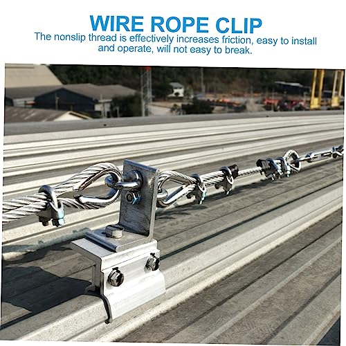 CHILDWEET 20 Unidades Mandril De Cabo De Aço Braçadeira De Cabo De Aço Inoxidável Braçadeira De Aram