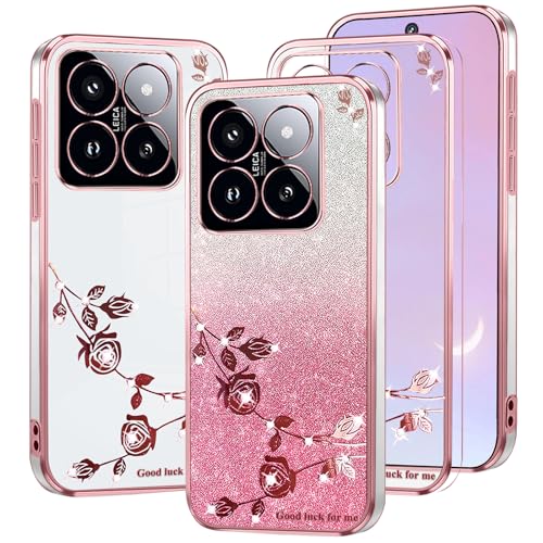 Coque Xiaomi 14 Pro résistante fine esthétique dégradé rose