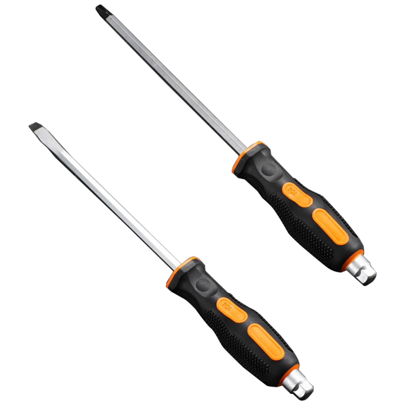 Tsophreniq 8X200mm Strength Screwdriver Set With Impacts Head For Enhancing Efficiency, Professional Use Household Fixes 2Pcs Screw Extractors Tool
