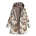 NP Femmes Manteau Hiver Décontracté Polaire à Capuche Femme Manteau Poche Femmes Vêtements d'extérieur - Orange - XXX-Large
