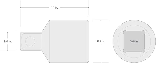 Miniatura 4 de TEKTON Unidad de 38 pulgadas (F) x 14 pulgadas (M) Reductor  SHA13100