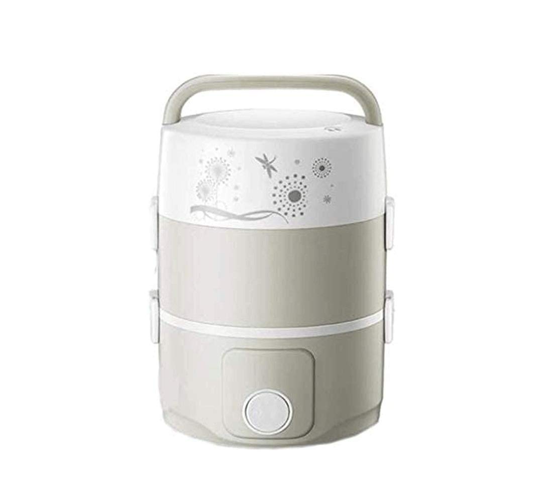 Cooking Box for il pranzo elettrico, in acciaio inox interno a tre strati mini fornello di riso, multi-function cottura a vapore scatola di pranzo for la scuola di casa scolastica cuoco cibo cru