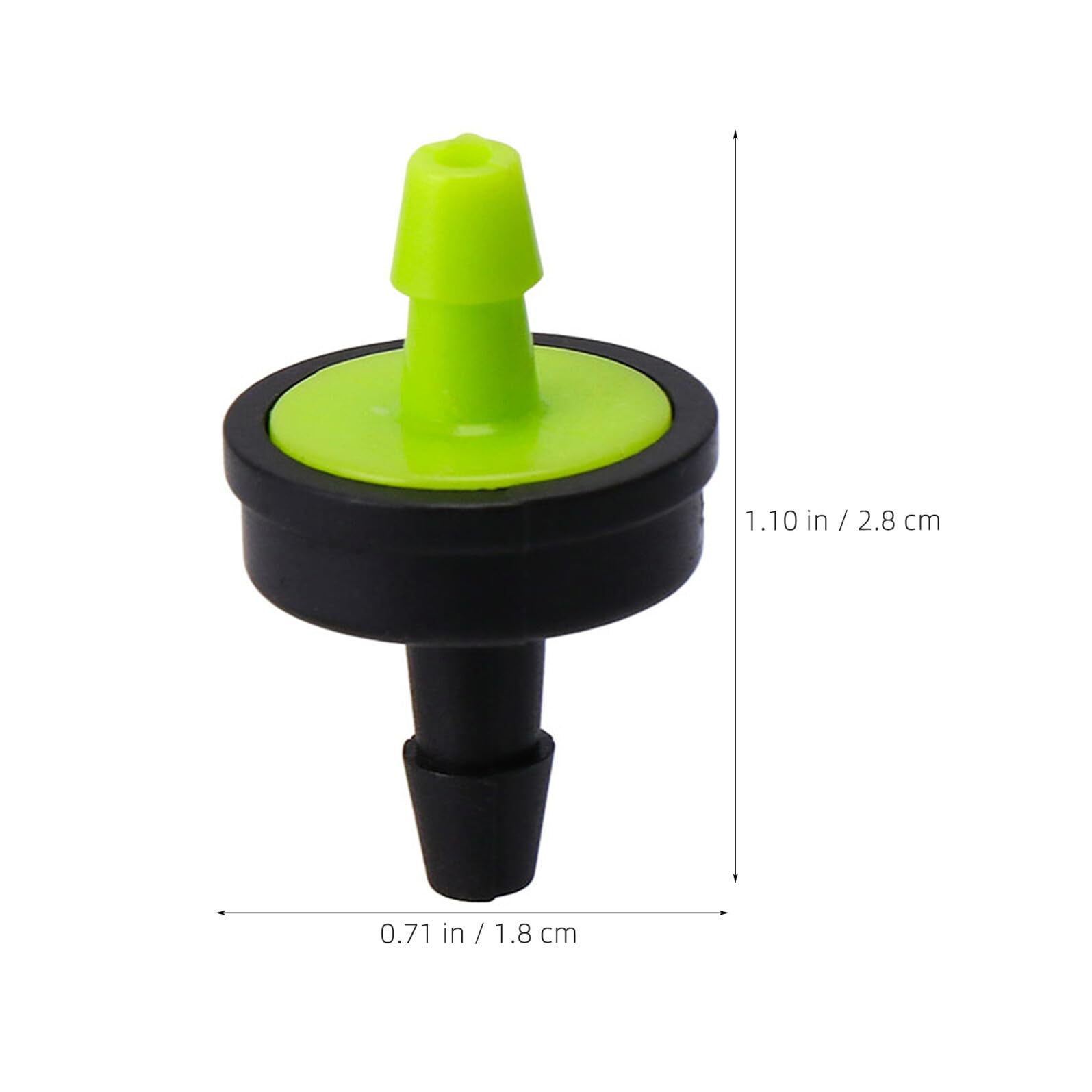 Toddmomy 200 Pezzi Gocciolatore e Flusso a Compensazione di Pressione in Plastica Nera Collegatori da 5,5 Mm per Irrigazione Serra Idroponici per e Cetrioli