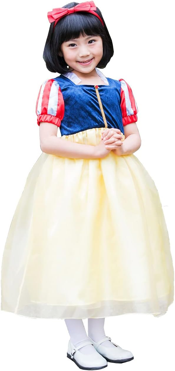 定番 公式ディズニー 白雪姫 キッズ110センチ ハロウィーン コスプレ 仮装 フォーマル ドレス