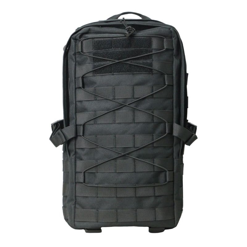 Genérico Mochila Táctica de 30-35 Litros, con Molle y Dos Compartimentos Grandes, Respaldo Acolchado y Transpirable, para Airsoft y Actividades al Aire Libre - Tamaño: 44 x 25 x 23 cm - Negra