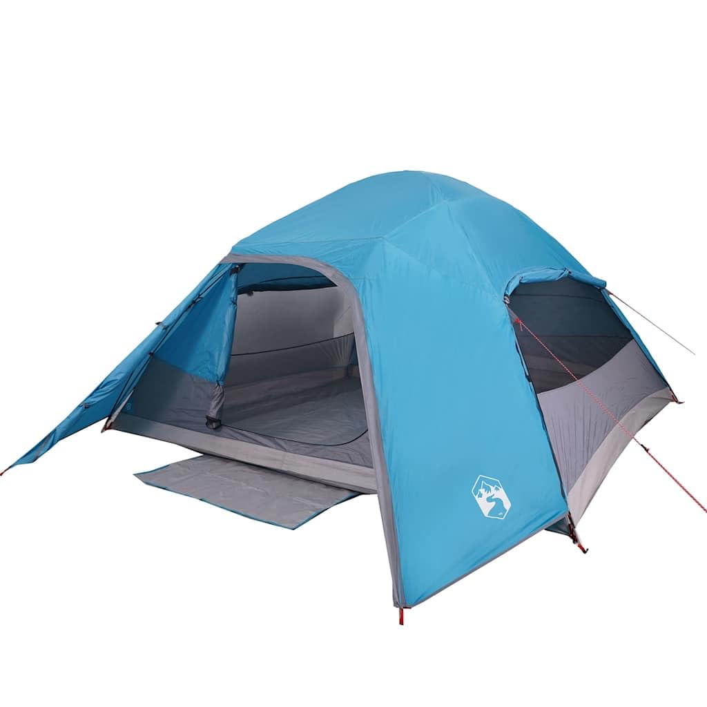 Genérico Tienda de campaña Familiar iglú 6 Personas Impermeable Azul,Deportes,Actividades al Aire Libre,Camping y Senderismo,Tiendas de campaña-94724
