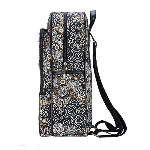 Signare Tapestry Backpack for Women Computer Rucksack Knapsack bookbags for women In Gustav Klimt The Kiss (BKPK-KISS)3