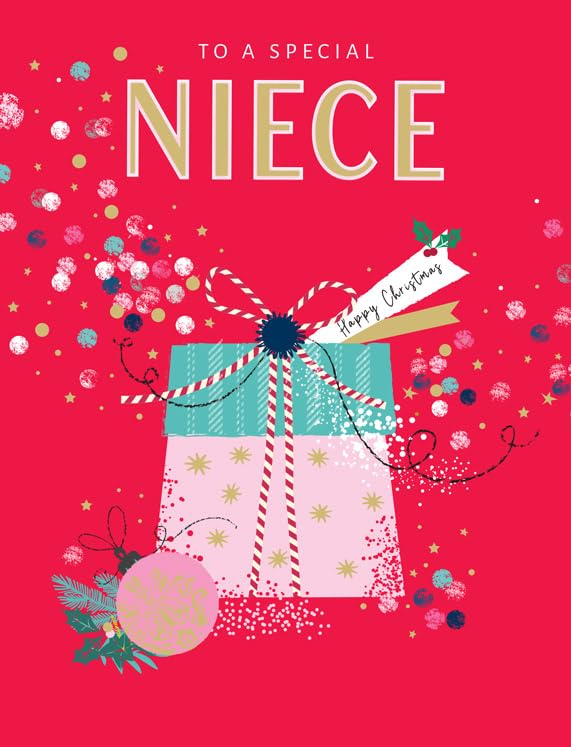 Christmas Card To a Special Niece - 8 x 6 inches - Piccadilly Greetings