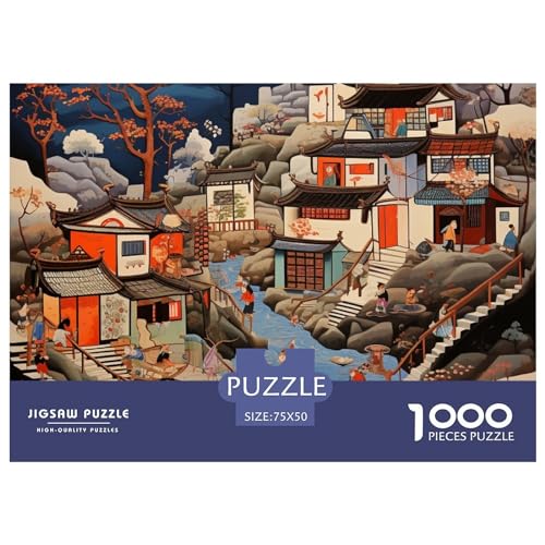 Puzzle 1000 pièces constructions jeu d'intelligence en bois - 2