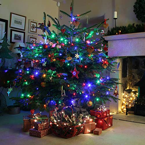 Guirlande LED Noël étanche IP44 multicolore 8 modes int/ext
