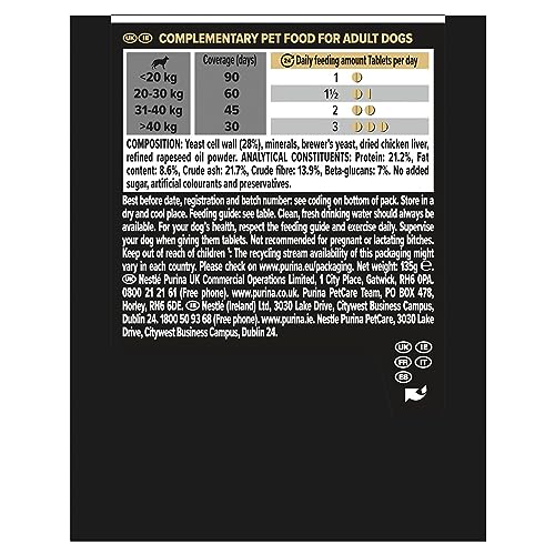 PRO PLAN Dog NaturalDefencesSupplement| Immune health support, immune system, antibody production | with Yeast, betaglucans | all breed, all sizes | Adult and Senior dogs | 90Tablets - Image 3