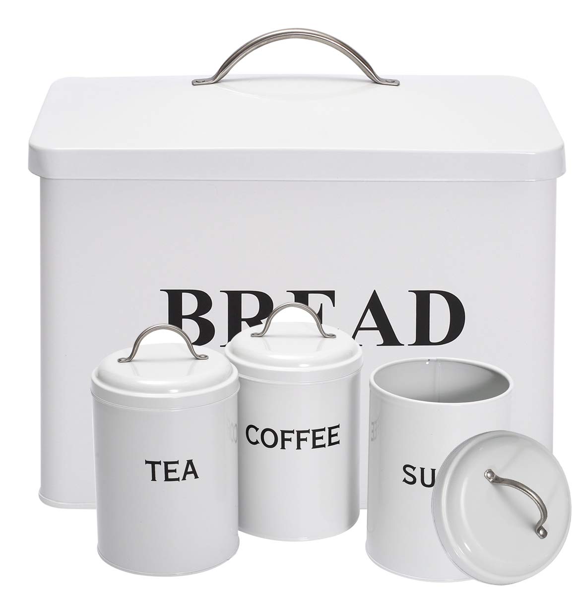 Buy Bread Bin Loaves Storage Canister Tins and 3 Piece Kitchen Canister