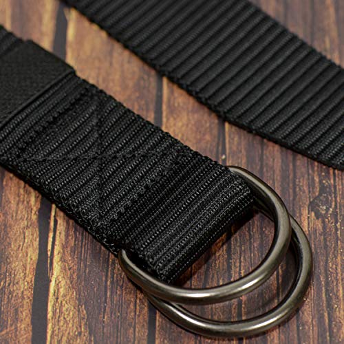 Military Nylon Belts for Men Women Web Style Strong Double D Ring Buckle Belt2