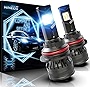 NINEO 9007 LED Bulbs ,10000LM 60W HB5 Lights w/Mini Size | Halogen Replacement 6500K Cool White | All-in-One Conversion Kits Fan Design - Pack of 2