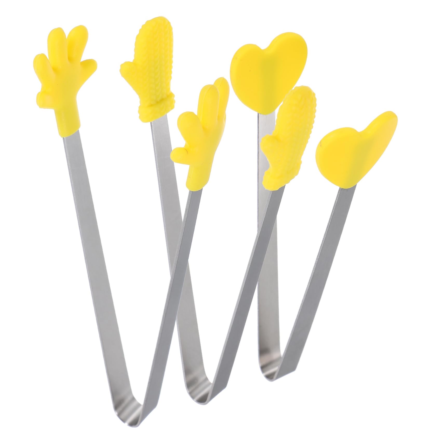 FUNOMOCYA Mini Food Tongs Set Tongs for Serving Sugar Cube Ice Cube Lemon Slice for Kitchen Supplies