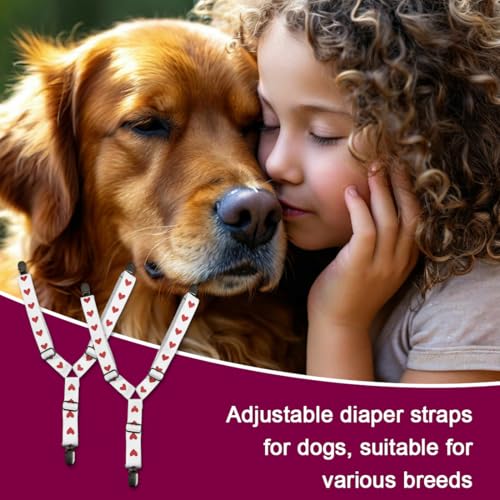 KEMUZ hundewindeln Clip hundewindel Pet Soft Hundewindel-Hosenträger,Hunde-Hosenträger, Hunde-Windelgeschirr, Hosenträger für Windeln, Damen, Welpen-Hosenträger, Bauchbänder, Haustier-Kleidung (F)