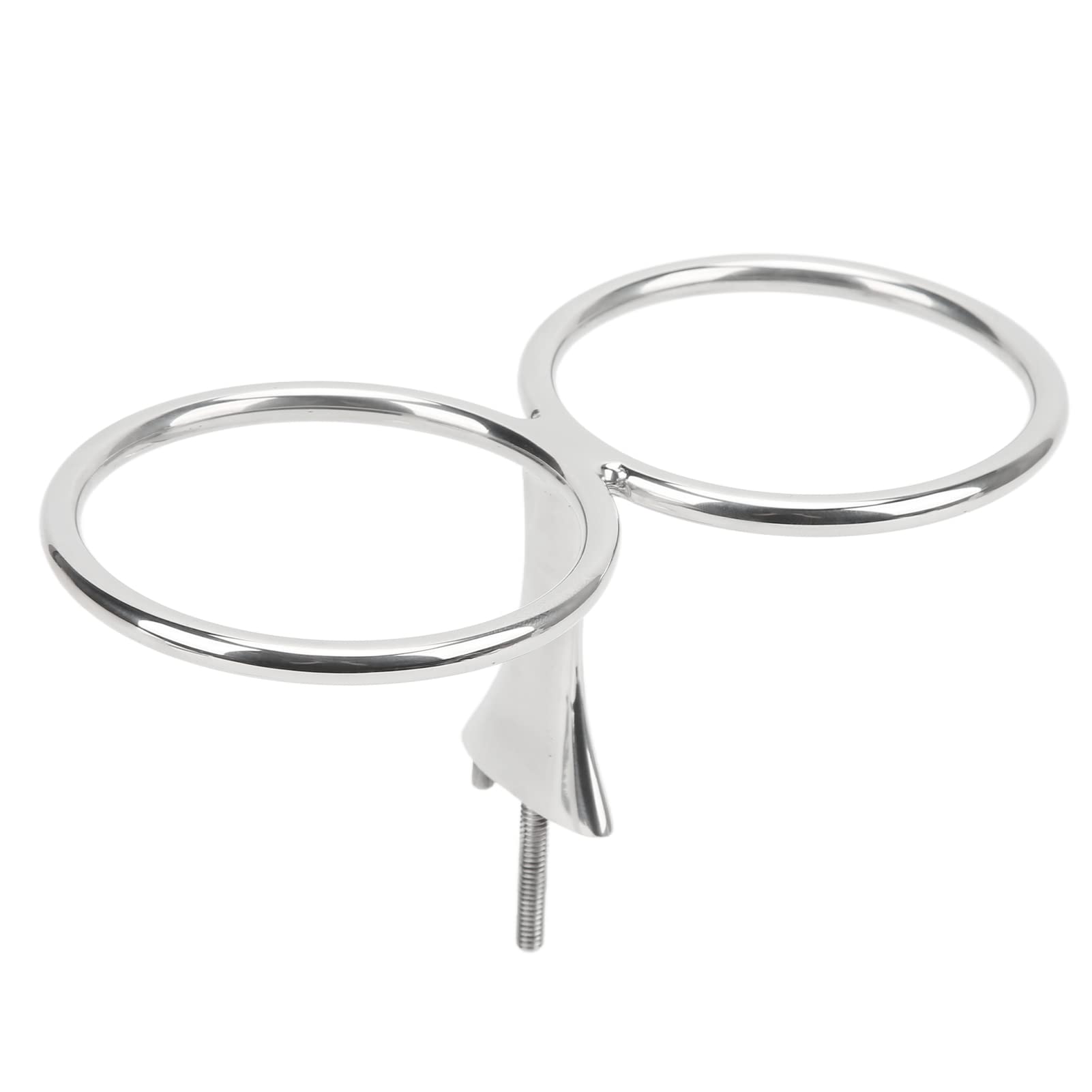 Double Ring Cup Drink Holder Stainless Steel Beverage Bottle Storage Rack for Marine Yachts Boats RV